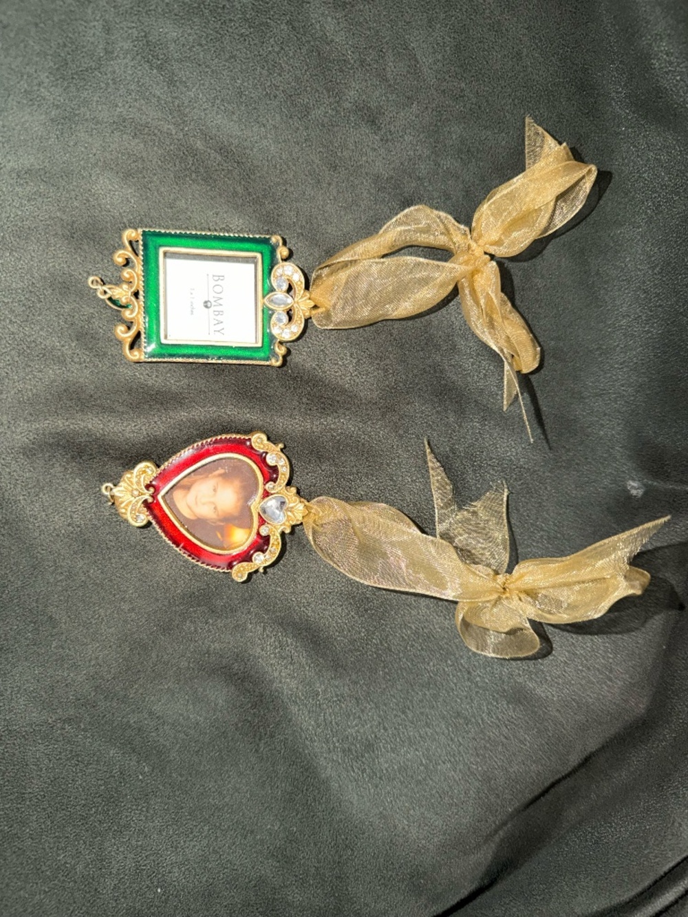 2 pcs of Mini Picture Frame Ornament for Christmas Tree
